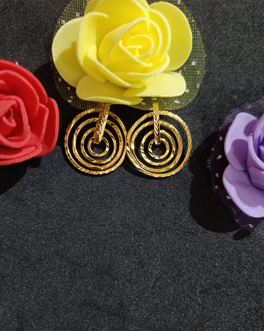 One gram gold forming ear rings