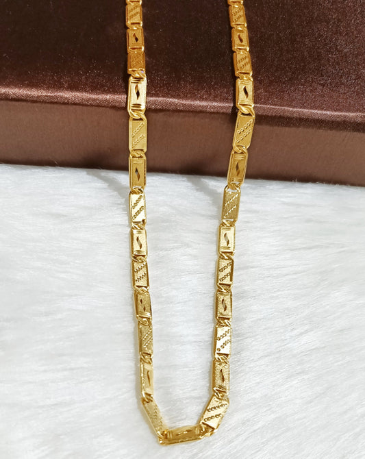 One gram gold forming nawabi chain for men