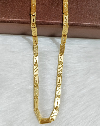 One gram gold forming nawabi chain for men