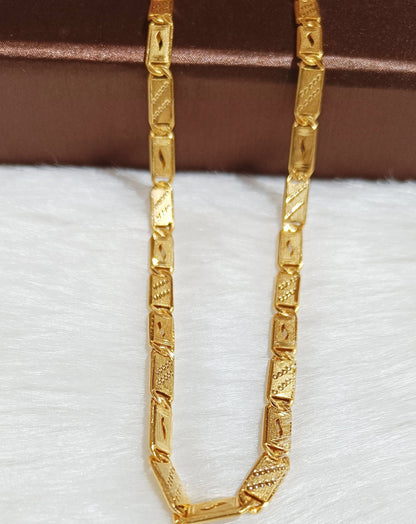 One gram gold forming nawabi chain for men