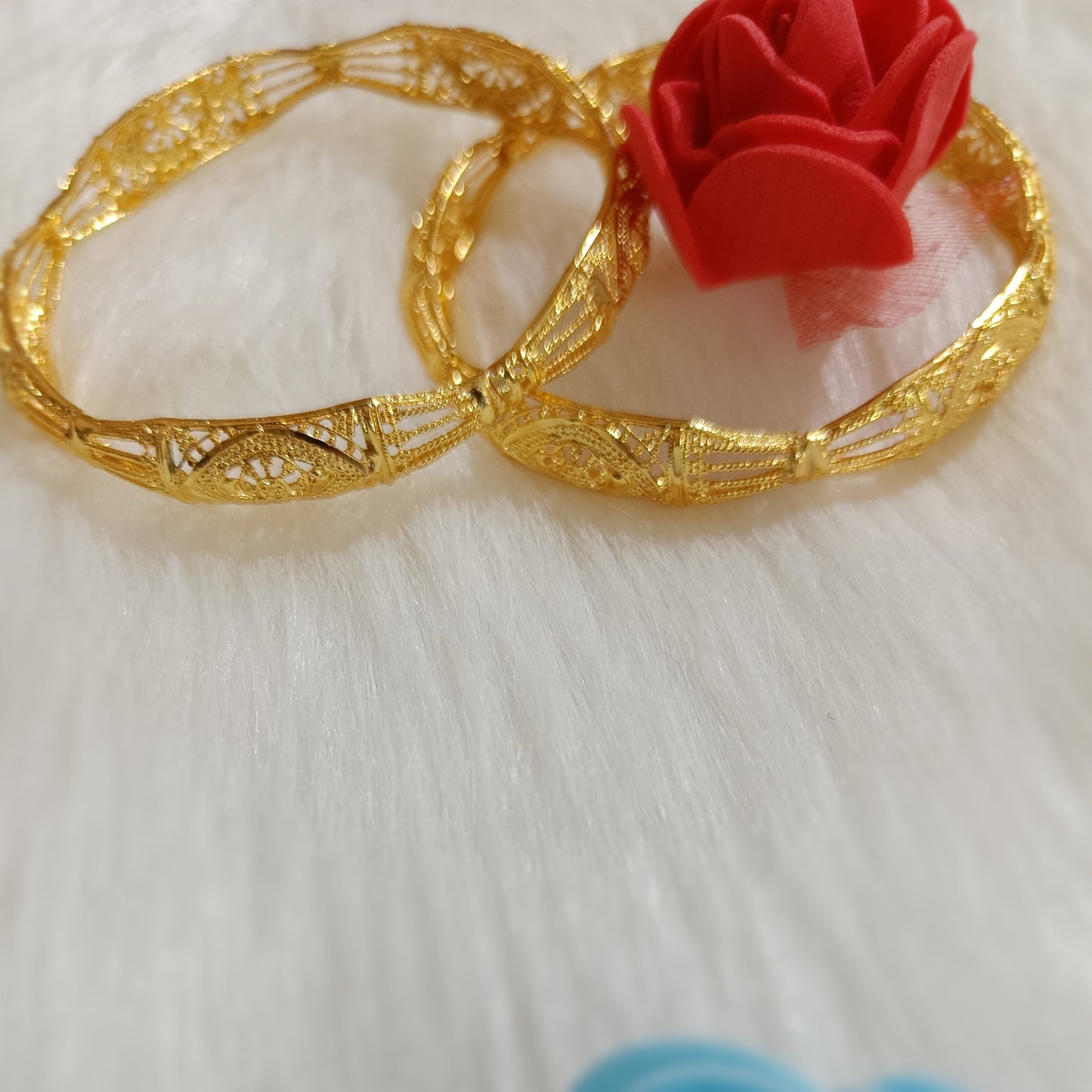 Gold plated bangles  (set of 2)