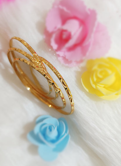 This gold plated bangles for women