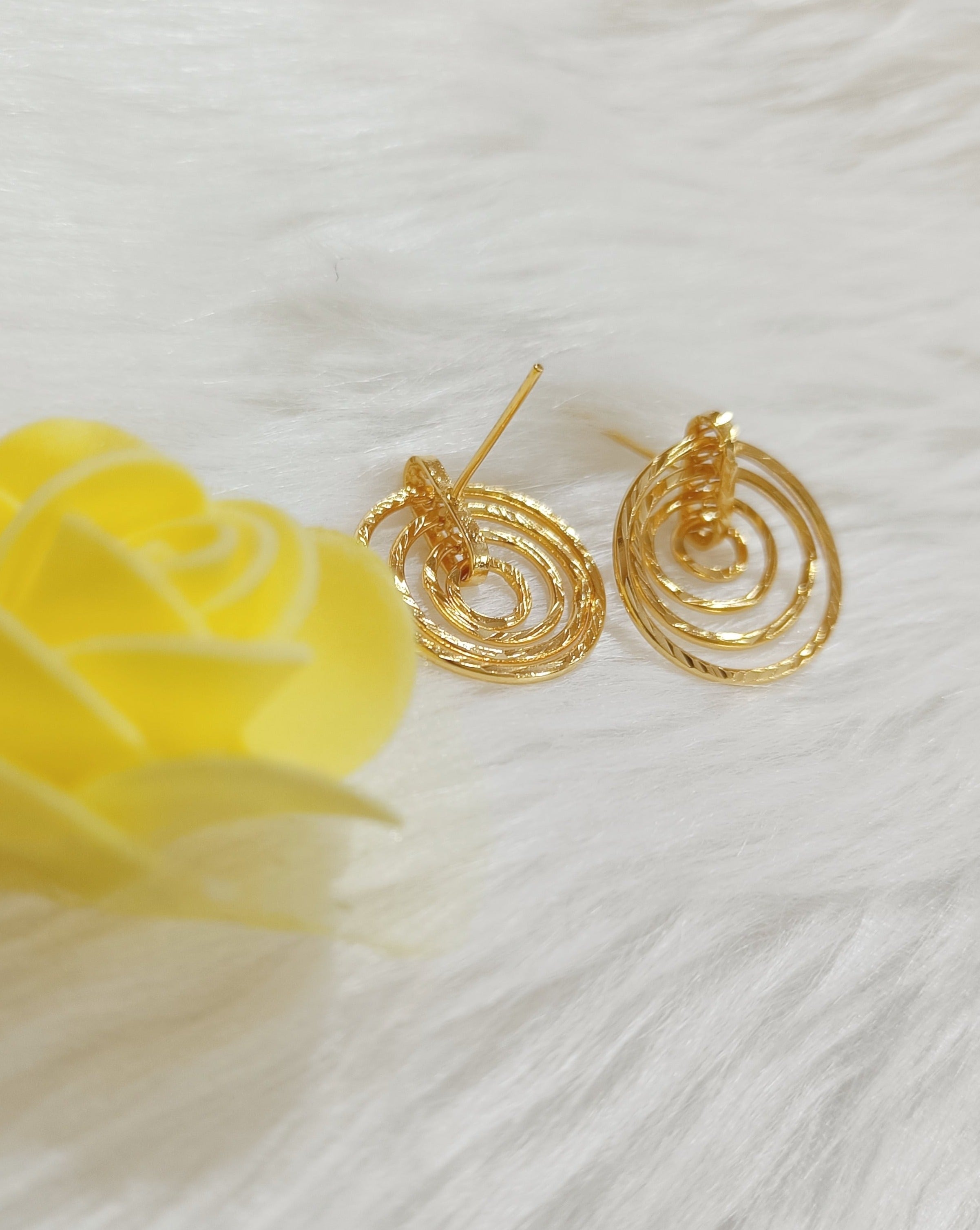 One gram gold forming ear rings – The Raj Ratna