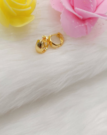 Gold Plated Radiant Hoops