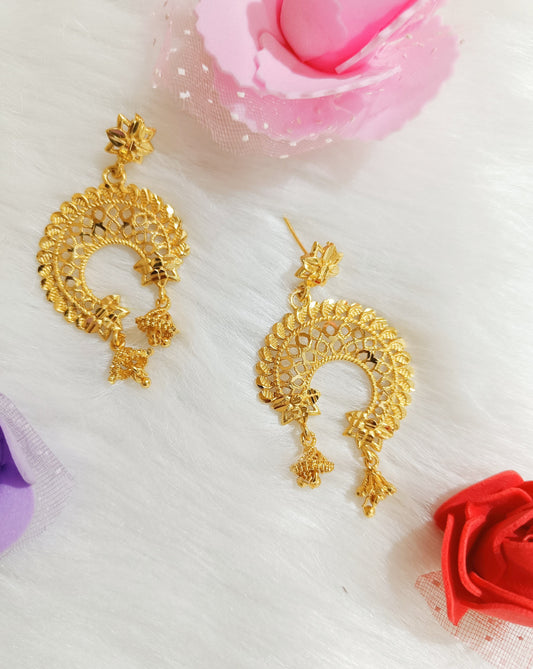 One gram Gold Forming Chandeliers For Women