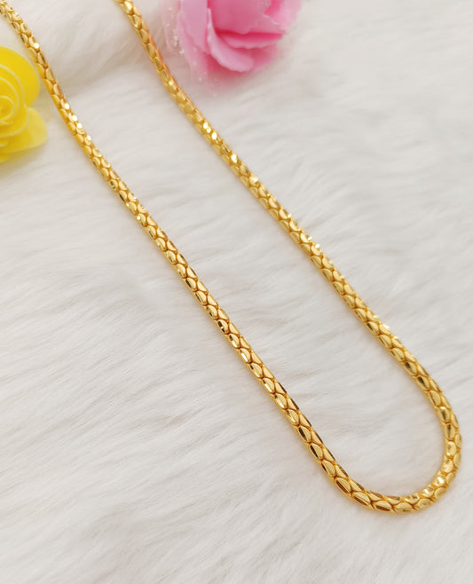 One Gram Gold Plated Semicircular Design Chain