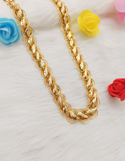 One Gram Gold Plated Chain For Men
