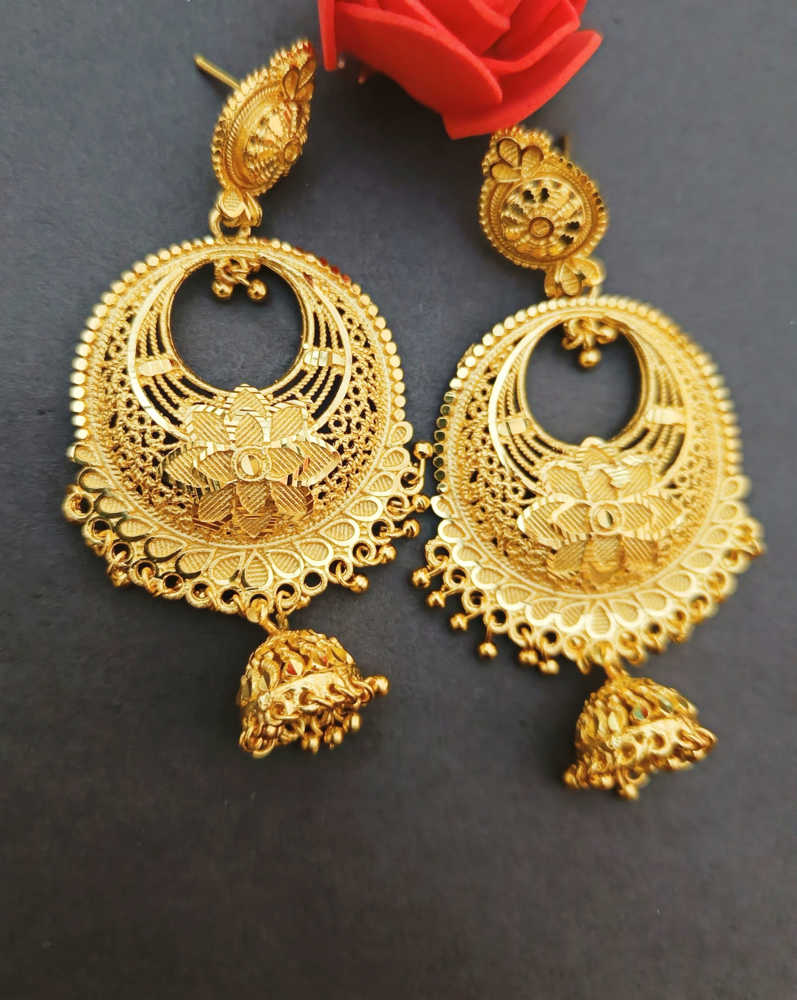 Flipkart.com - Buy oh wow 1 gram gold women earrings Copper, Alloy Drops &  Danglers, Stud Earring Online at Best Prices in India