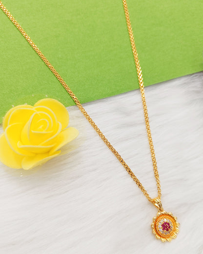 Gold Plated Golden Splendor Necklace For Women