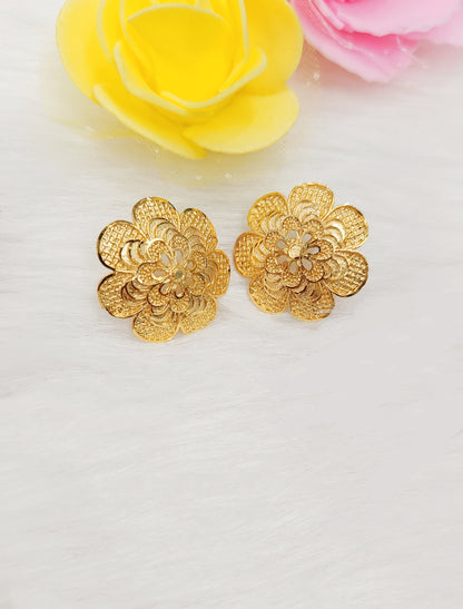 Flowered Gold Plated Tops