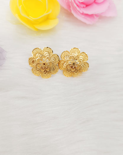 Flowered Gold Plated Tops
