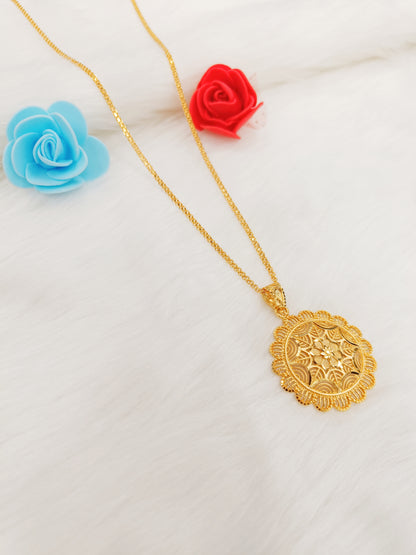 Gold Plated Trailiing Vibes Necklace For Women