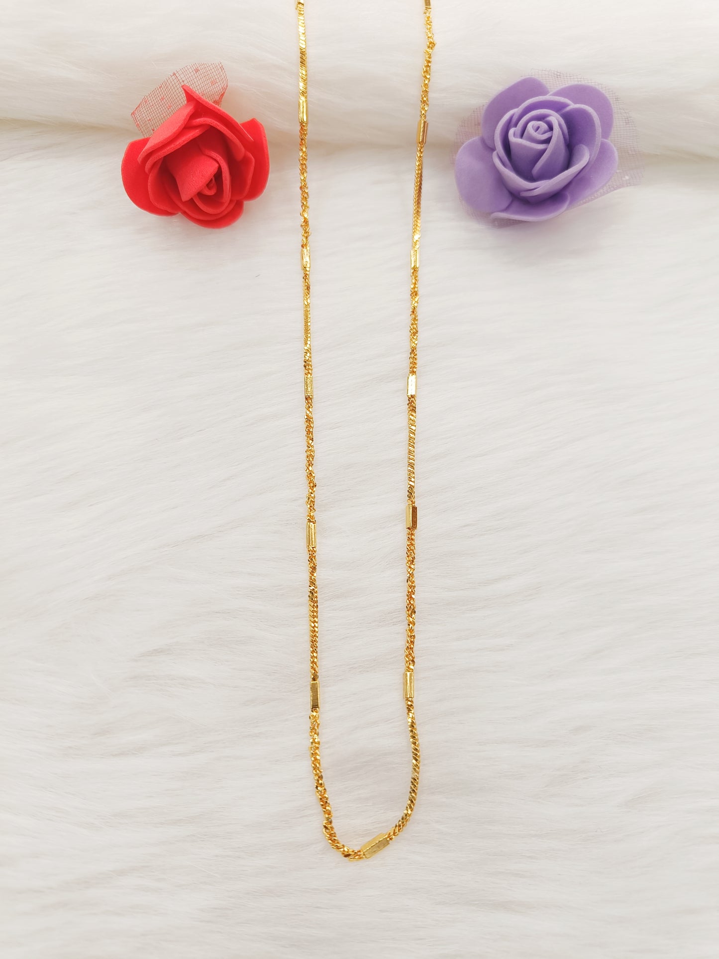 3 in 1 design gold plated chain