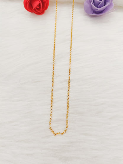 Gold Plated Circular Link Chain