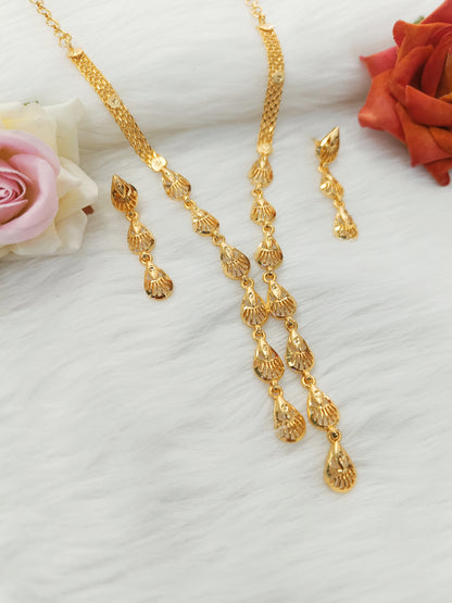 Gold Plated Necklace set   for women