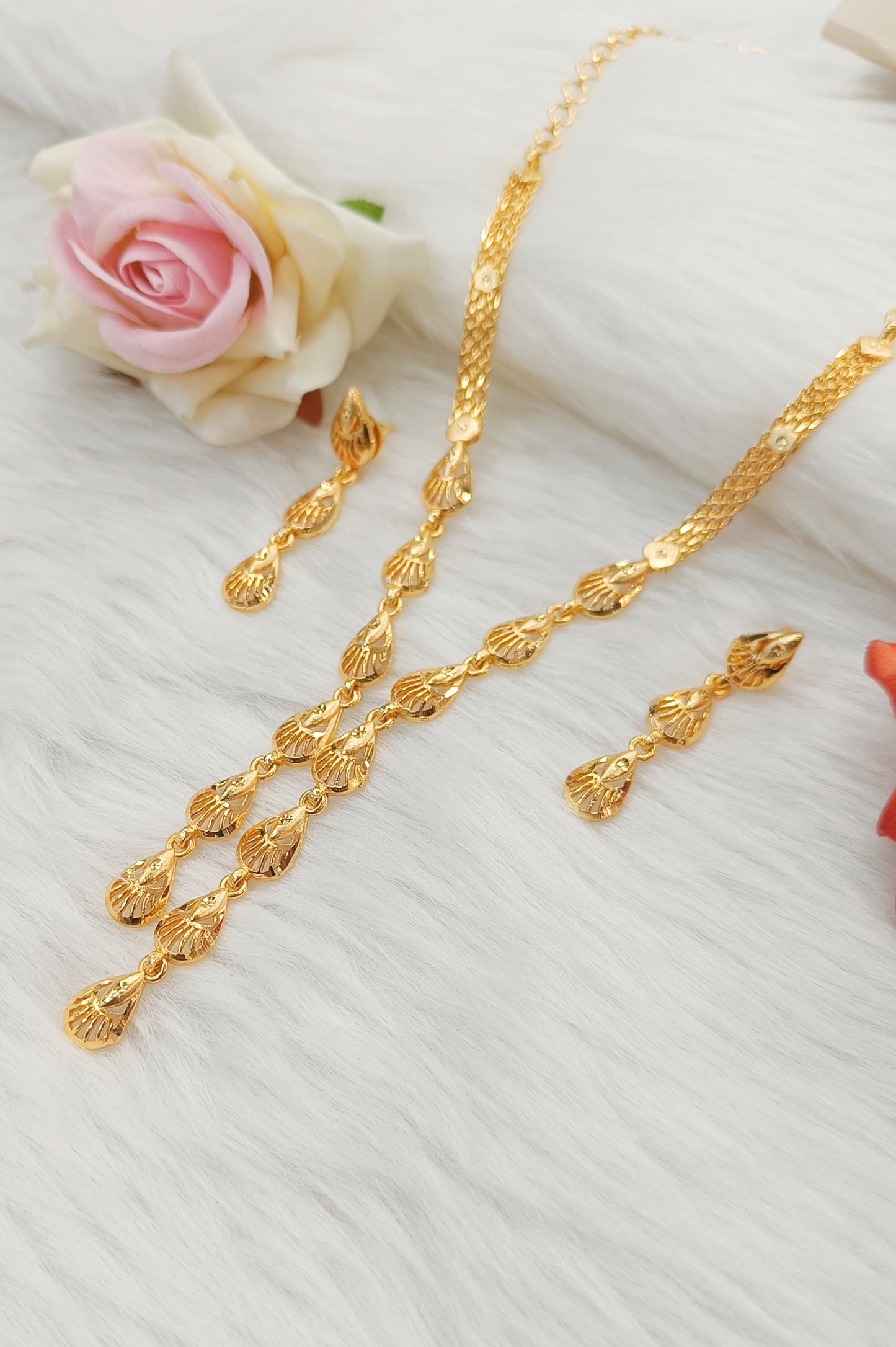 Gold Plated Necklace set   for women